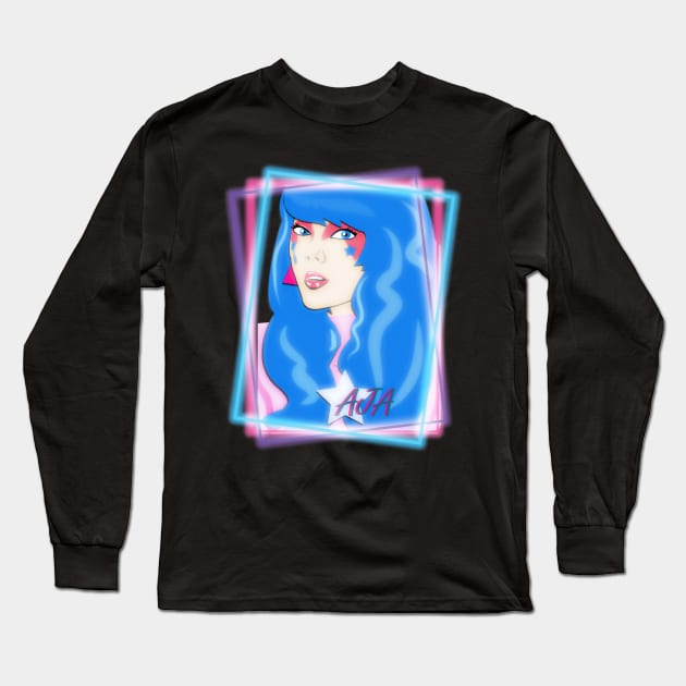 Aja Glam Glow Long Sleeve T-Shirt by G9Design